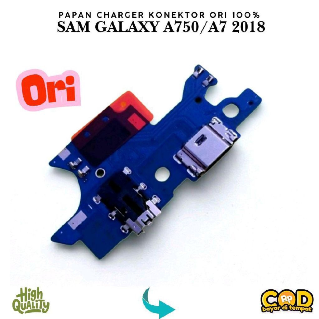 KONEKTOR CHARGER SAMSUNG GALAXY A750 A7 2018 ORIGINAL IC 100% PAPAN CAS CONNEKTOR FLEXIBEL FOR SAMSU