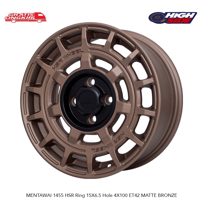 Velg Mobil Rally Look HSR Ring 15 4X100 HSR Mentawai