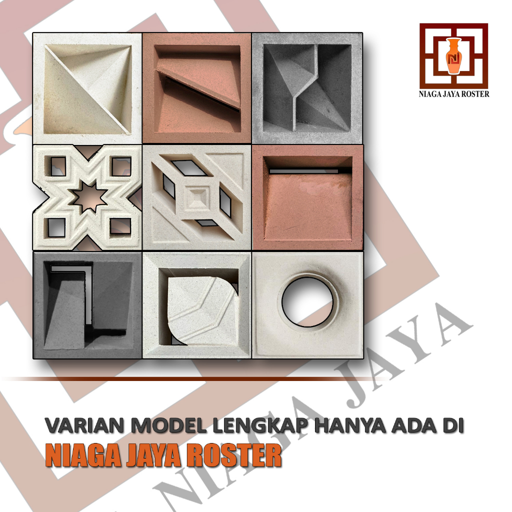 NIAGA JAYA ROSTER- ROSTER BETON MINIMALIS, SEMUA MODEL, ALL MODEL, LOSTER BETON MINIMALIS, ventilasi