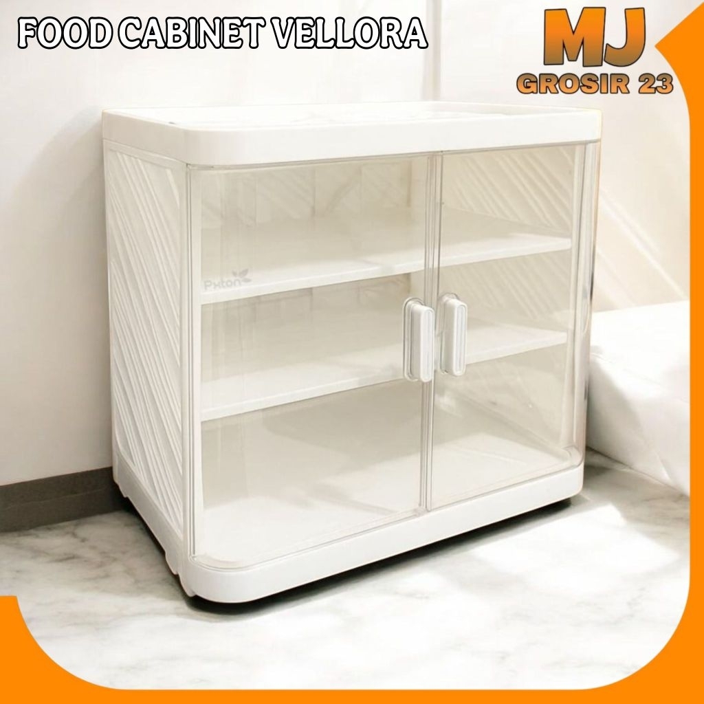 Pxton Food Cabinet VELLORA susun 3 rak saji tempat simpan makanan rak susun