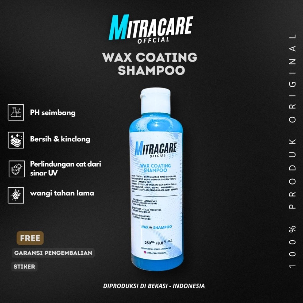 Wax coating shampoo - Mitracare | Shampoo Wash & Wax 250 ML