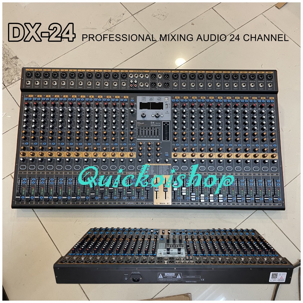 Mixer Audio 24 Channel Black Spider DX-24  Mixing Audio 24ch dx24
