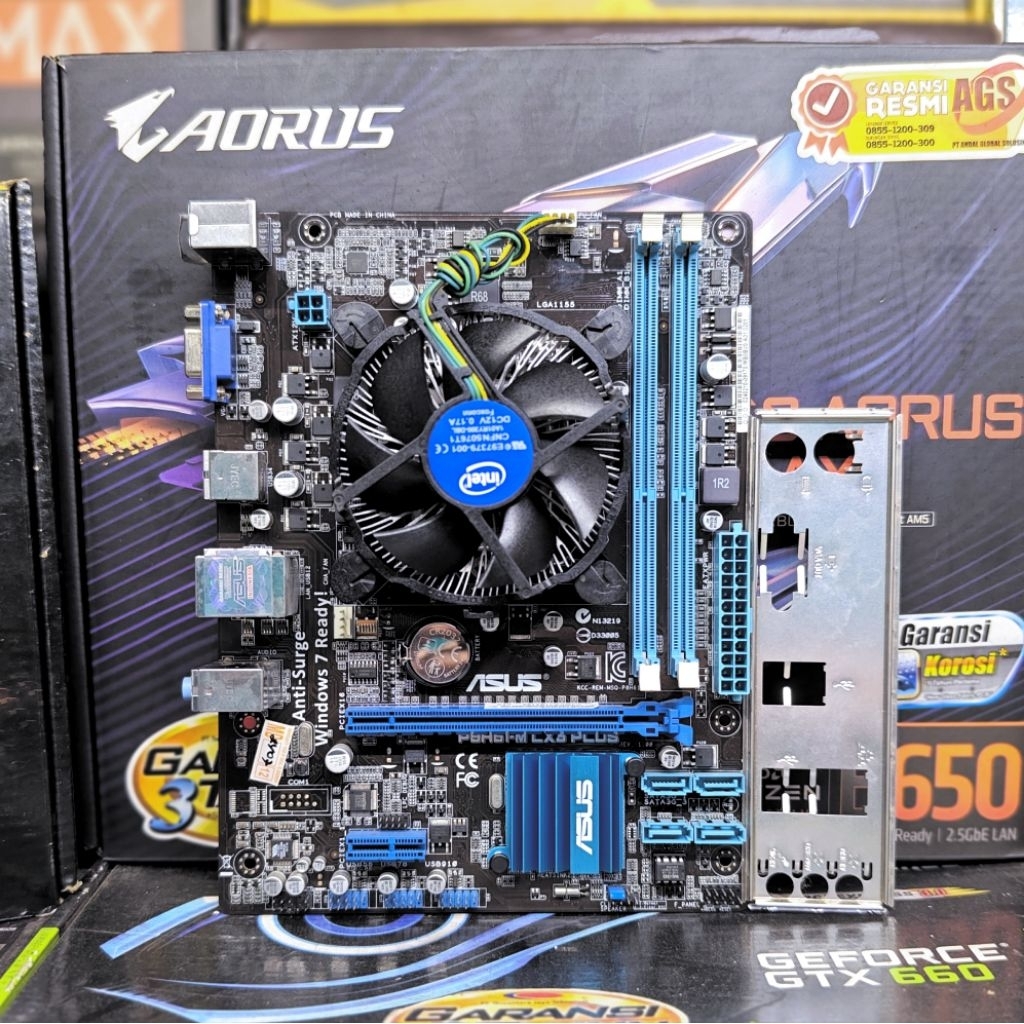 PAKET Motherboard H61 Asus Processor Intel Core i5-2400 SandyBridge DDr3