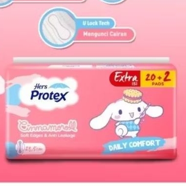 HERS PROTEX Pembalut Daily Comfort Day Bag 23,5cm - Pembalut Wanita - Hers Pembalut - Pembalut Siang