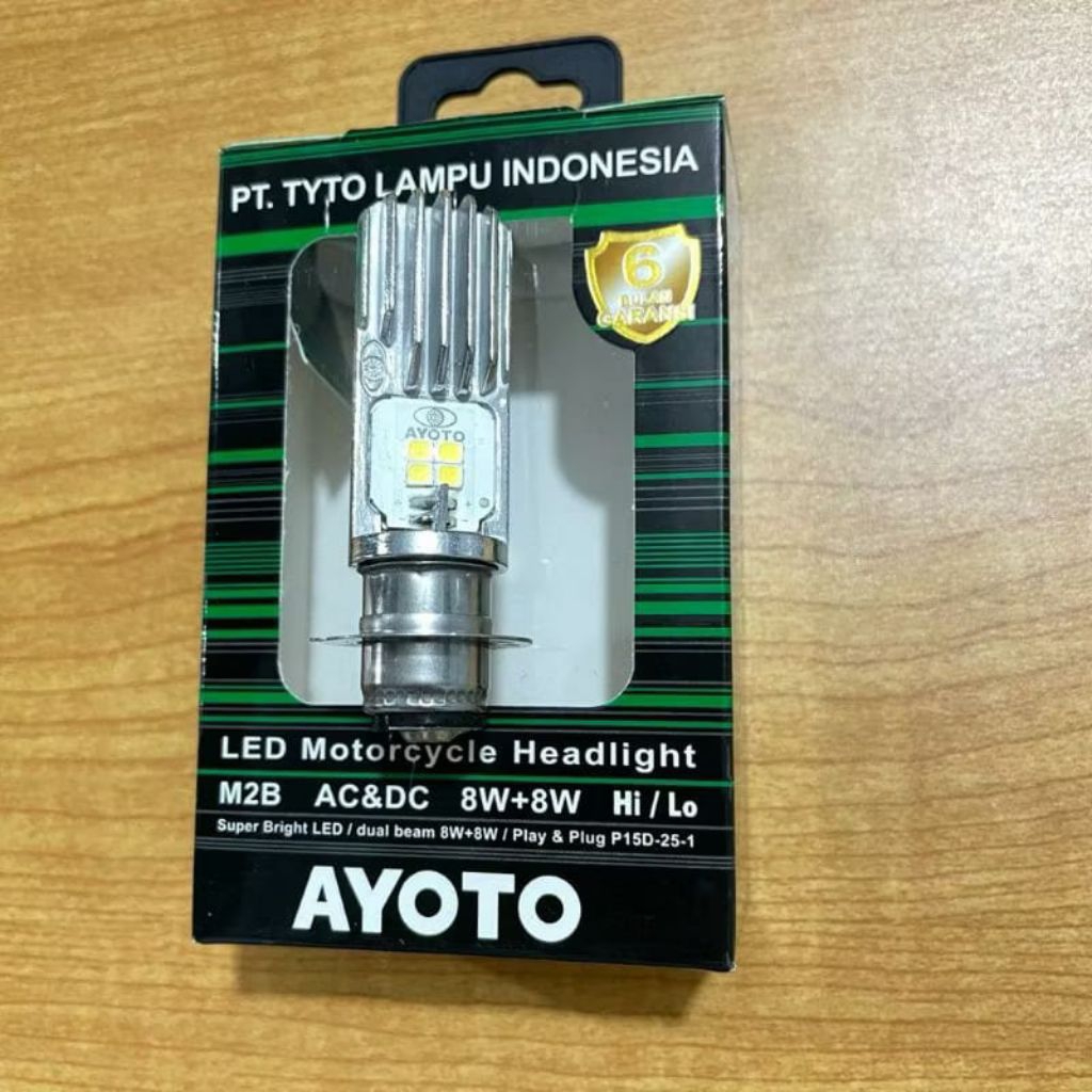 Lampu Led Motor Original Ayoto M2B H6 Ac/Dc 8watt 8watt
