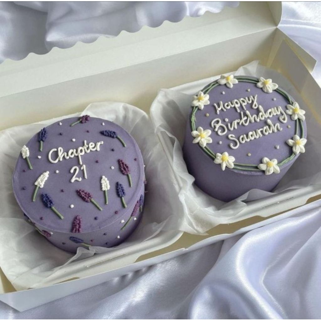 2in1 Korean Bento Cake Kue Ulang Tahun Lucu Mini Custom Kekinian