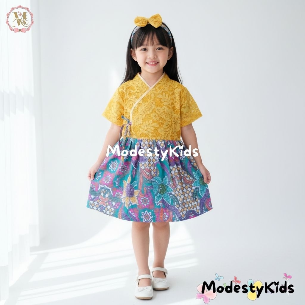 Hanbok Anak / Dress Hanbok Anak Perempuan / Hanbok Anak Kuning