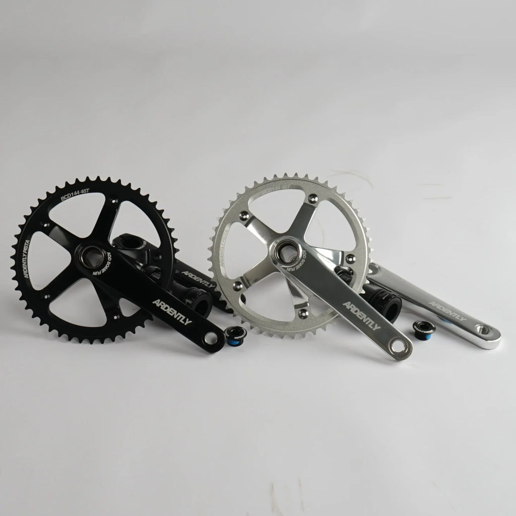 Crankset Ardently Pista HT2 Hollowtech 165mm BCD144 Fixie Single Speed 48T include BB Bottom Bracket