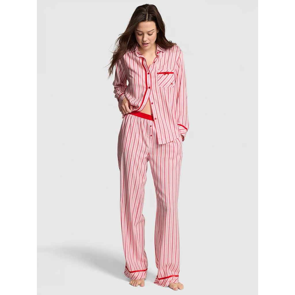 VICTORIA'S SECRET Glazed Satin Short Pajama Set Pink
