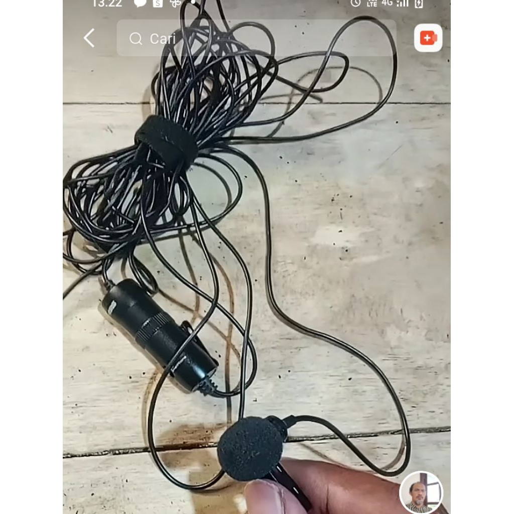 Mikropon  Klip On Mikrofon Kabel