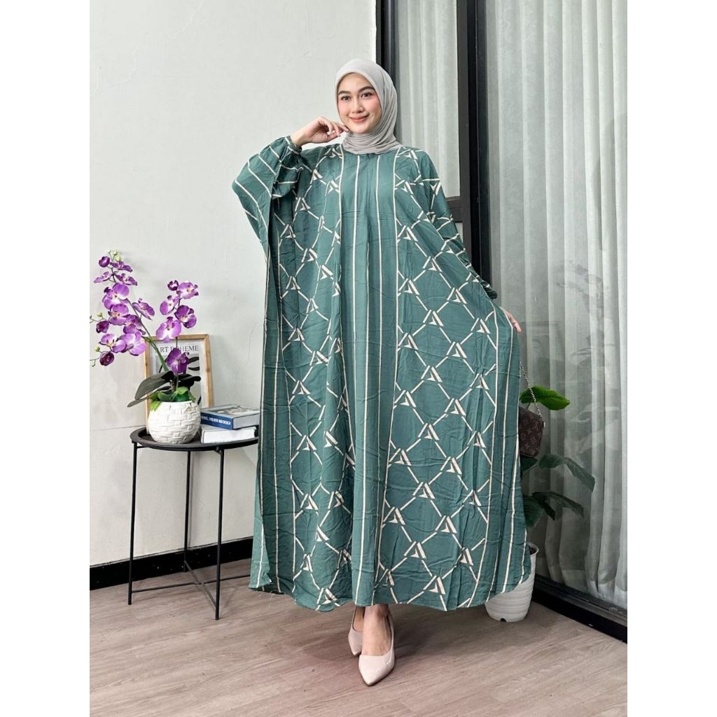 Kaftan Adiba  Kaftan Rayon Premium LD 170 busui kaftan Batik home dress Rayon jumbo