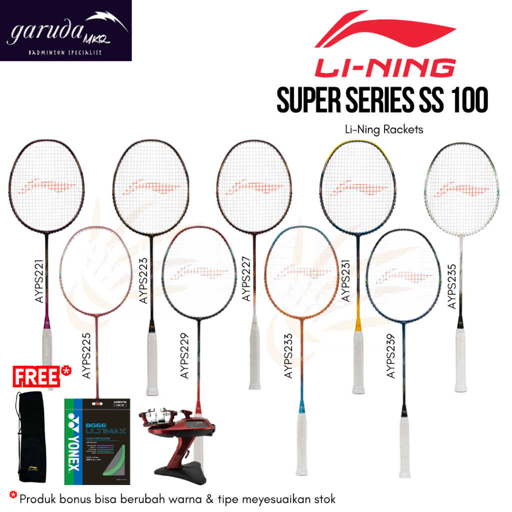 RAKET BADMINTON LINING Super Series 100 / LINING SS100 / Li-Ning SuperSeries 100
