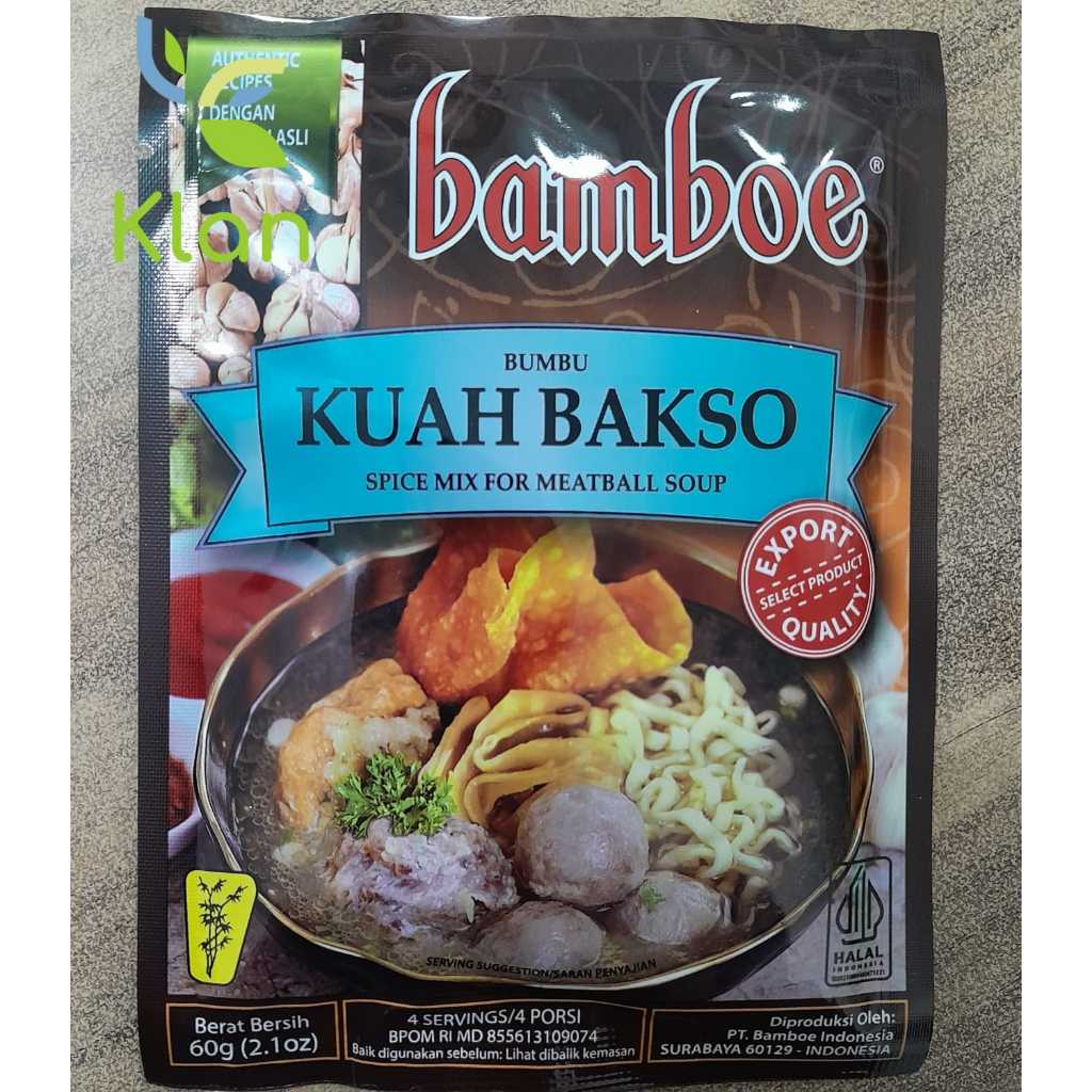 BAMBOE KUAH BAKSO 60GR/ BAMBU BUMBU KUAH BASO/ BUMBU INSTAN BAKSO
