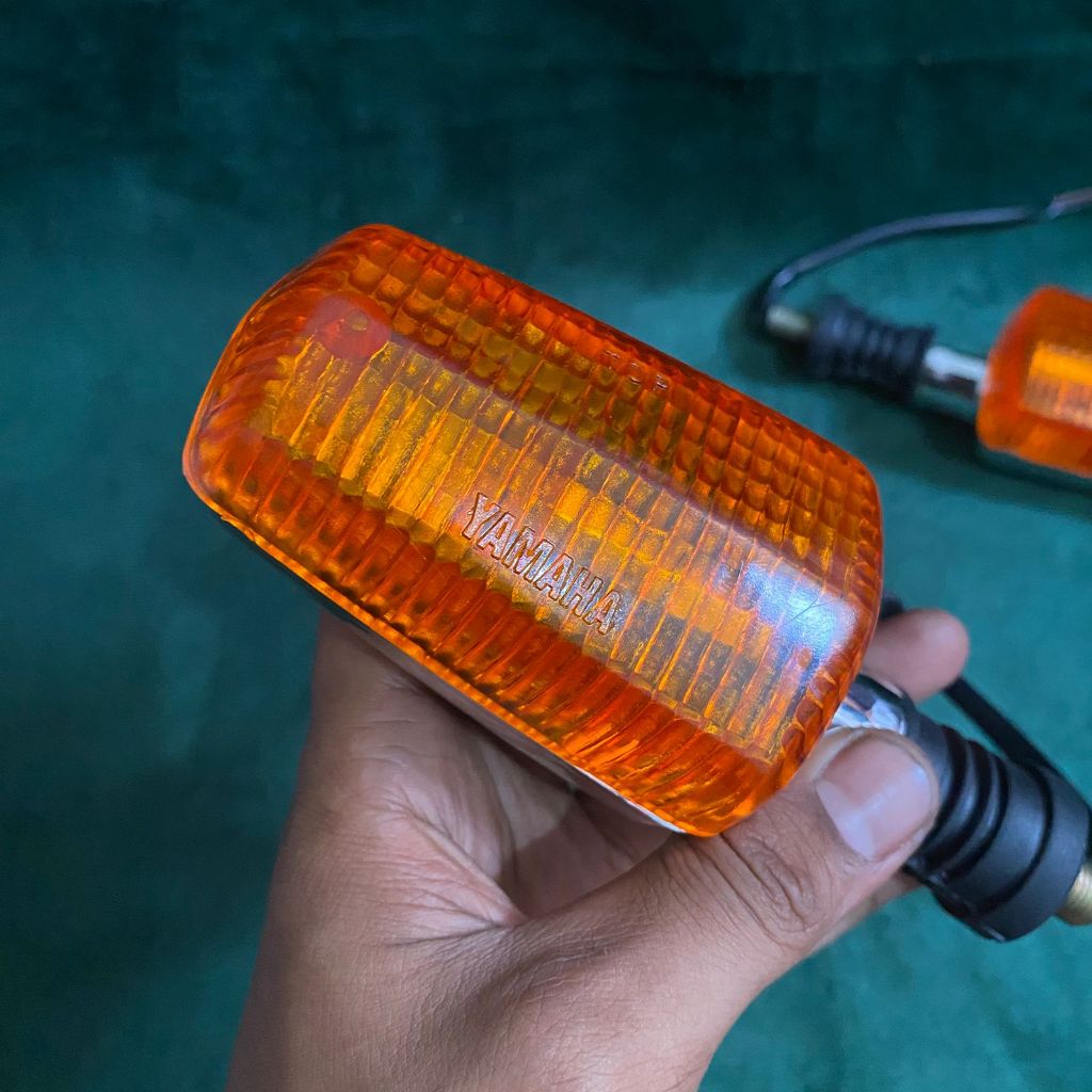 Lampu Sein Sen RX King 2004 New Chrome Mika Yamaha Original Lostpack (2 Pcs)