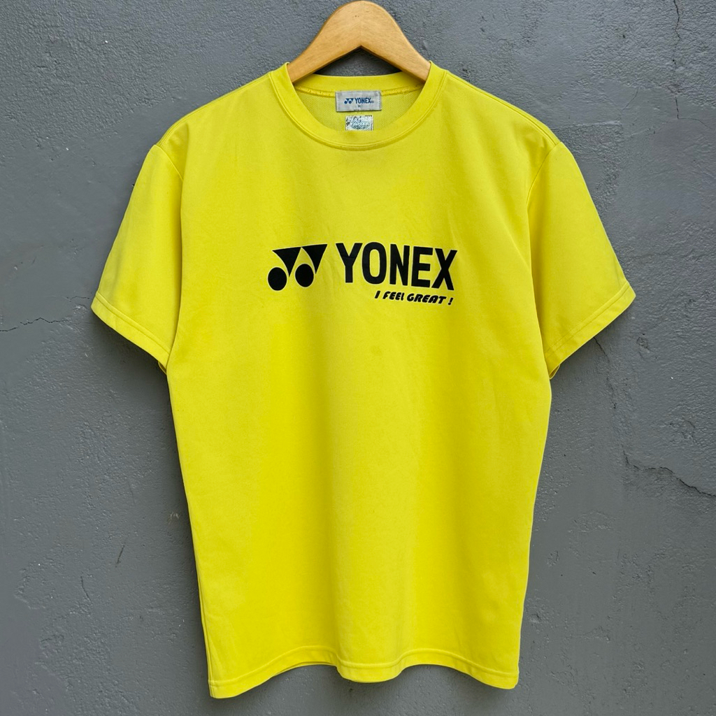 kaos jersey olahraga badminton bulu tangkis yonex kuning kn1