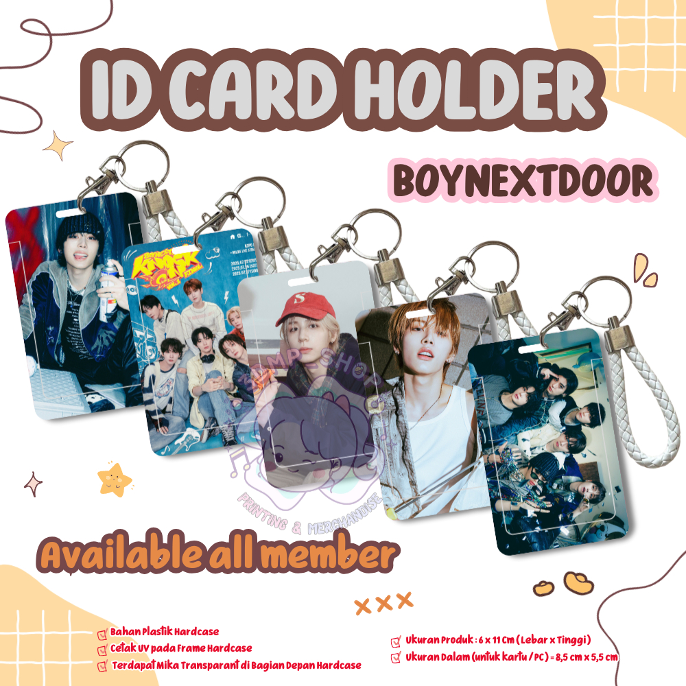 ID CARD HOLDER UV PRINT TEMPAT KARTU BOYNEXTDOOR PHOTOCARD CAHOL Woonhak Taesan Sungho Riwoo Leehan 