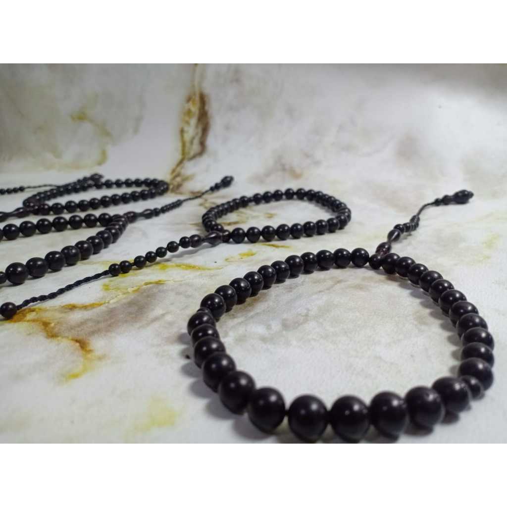 TASBIH Kokka Asli Warna Hitam 33 butir KAUKAH ARAB KAUKAH ACECORIS