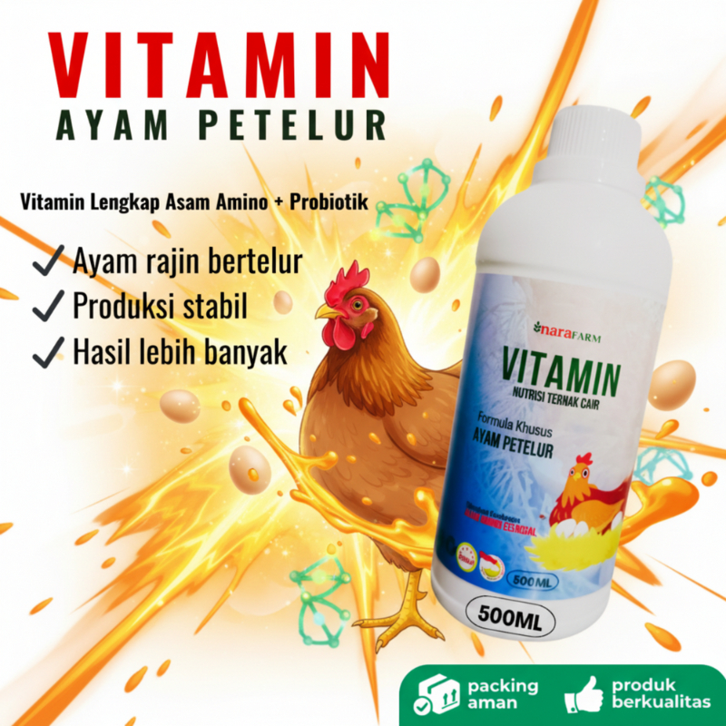 Vitamin cair ayam cepat bertelur,Obat ayam petelur,Vitamin  meningkatkan produktivitas Telur Ayam.