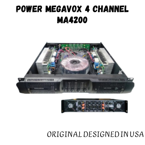 POWER MEGAVOX 4 CHANNEL MA4200 ORIGINAL DESIGNED IN USA