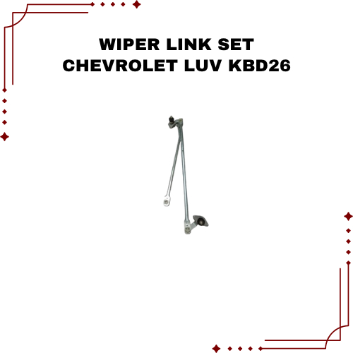 Link Wiper Chevrolet LUV KBD26 Bahan Besi Plat Warna Silver Wiper Link C-LUV KBD26 Komponen Bahan Be
