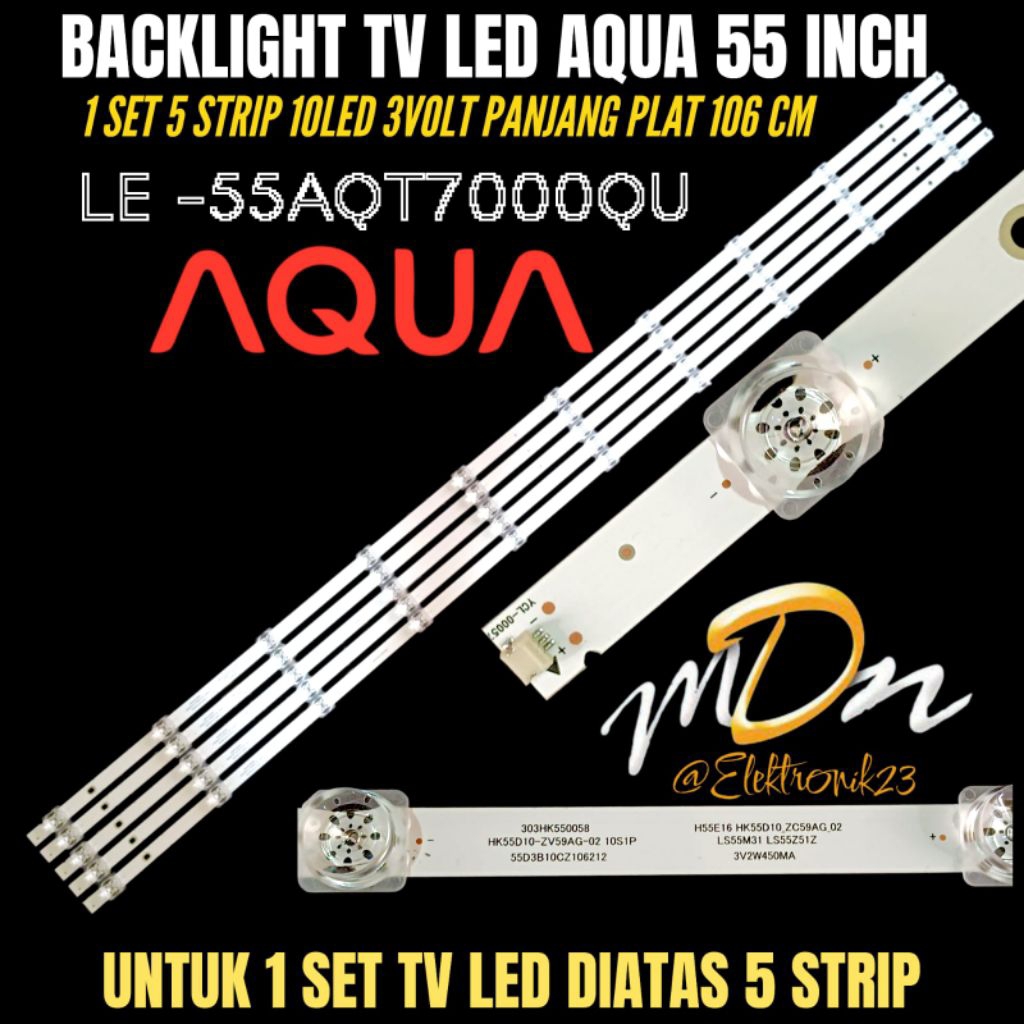 BACKLIGHT TV LED AQUA 55 INCH LE 55AQT7000QU