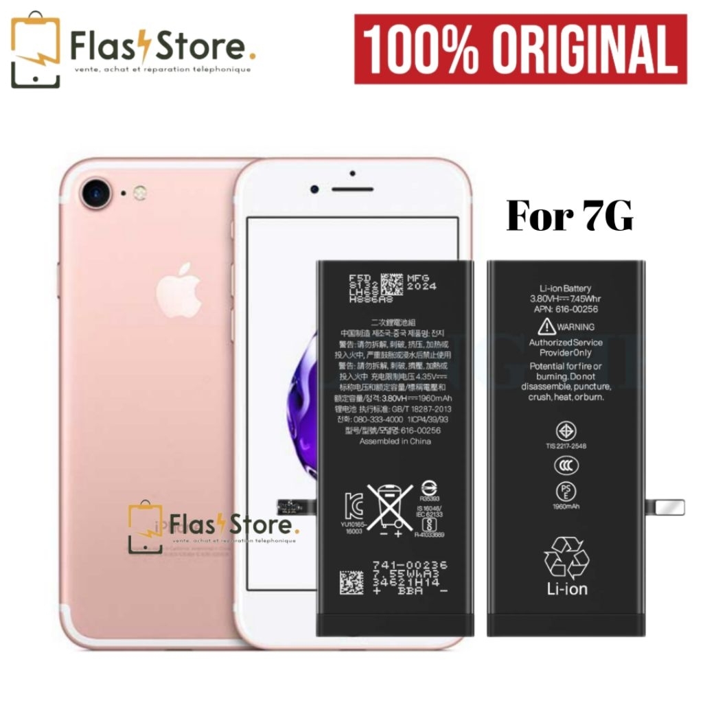 BATTERY BATU BATRE BATRAI BATERAI IPHONE 7  7G 1960MAh 100% ORIGINAL (DISTRIBUTOR)