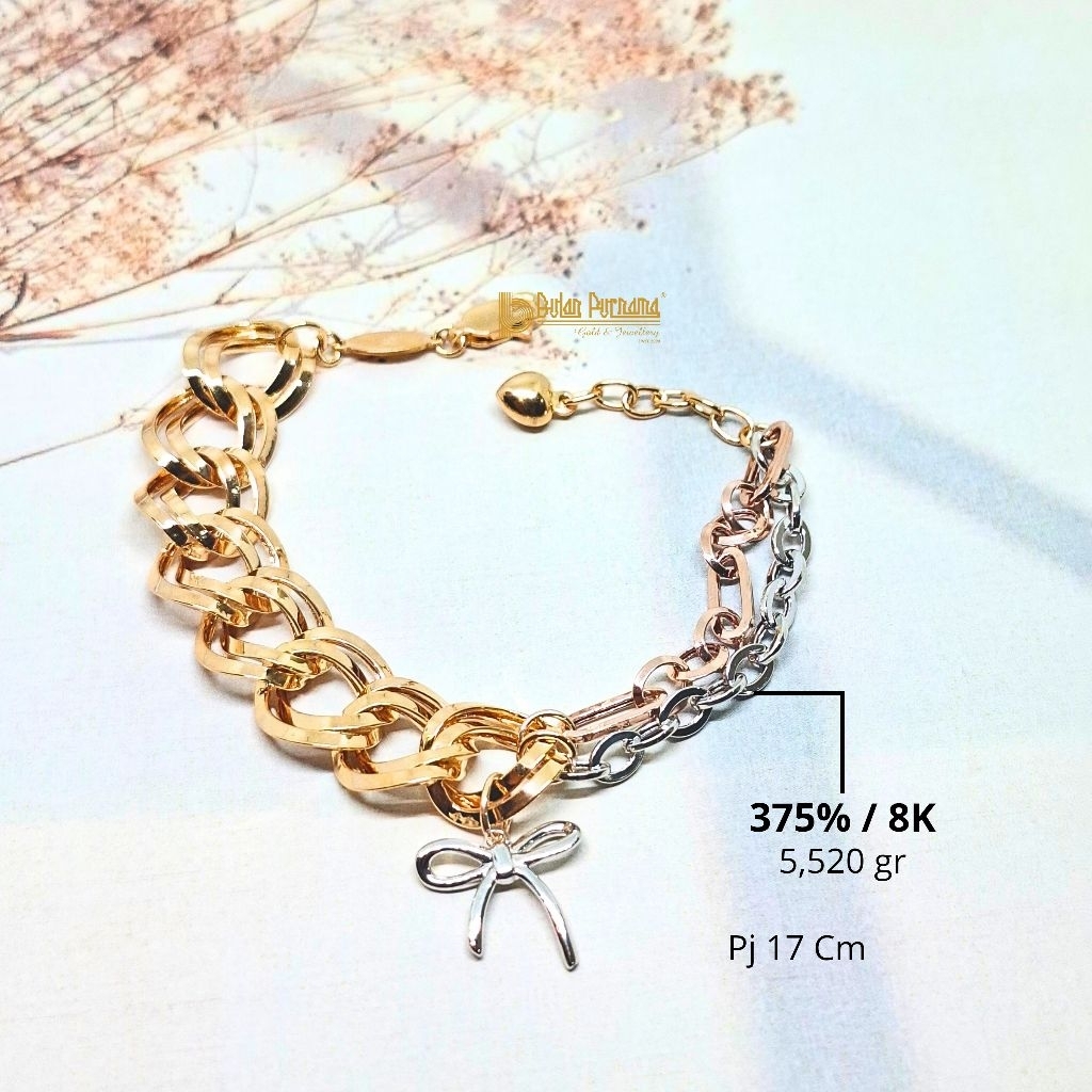 Gelang Rantai Pita 8K 5520