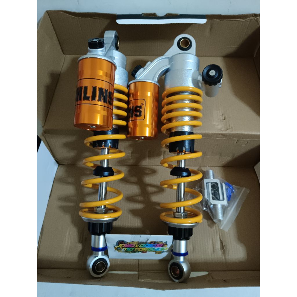 Shockbreaker Shock Copy 0hLn$ Double Tabung Atas Yellow Series Click Samping Variasi Uk 320mm & 340m