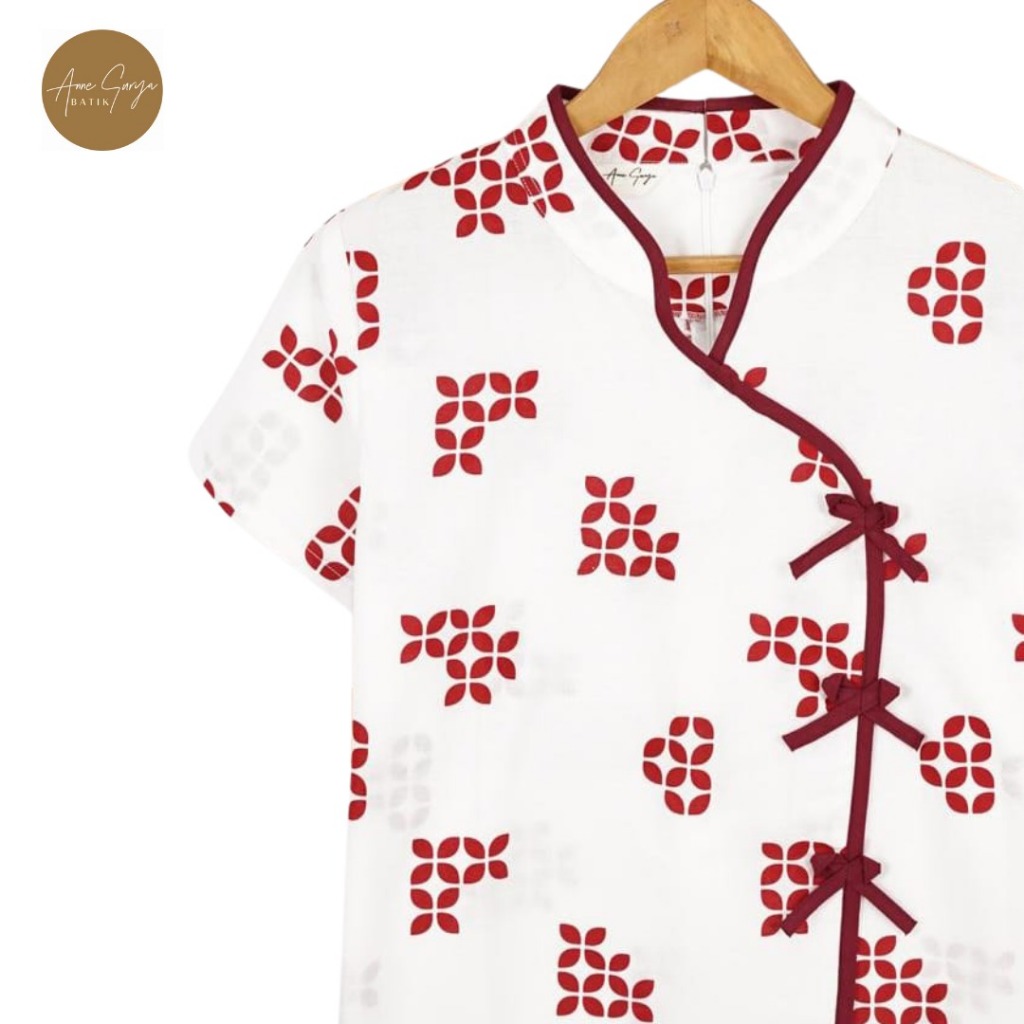 Jessa Women Batik Top Annesurya 30021025/Blus/Atasan batik cheongsam