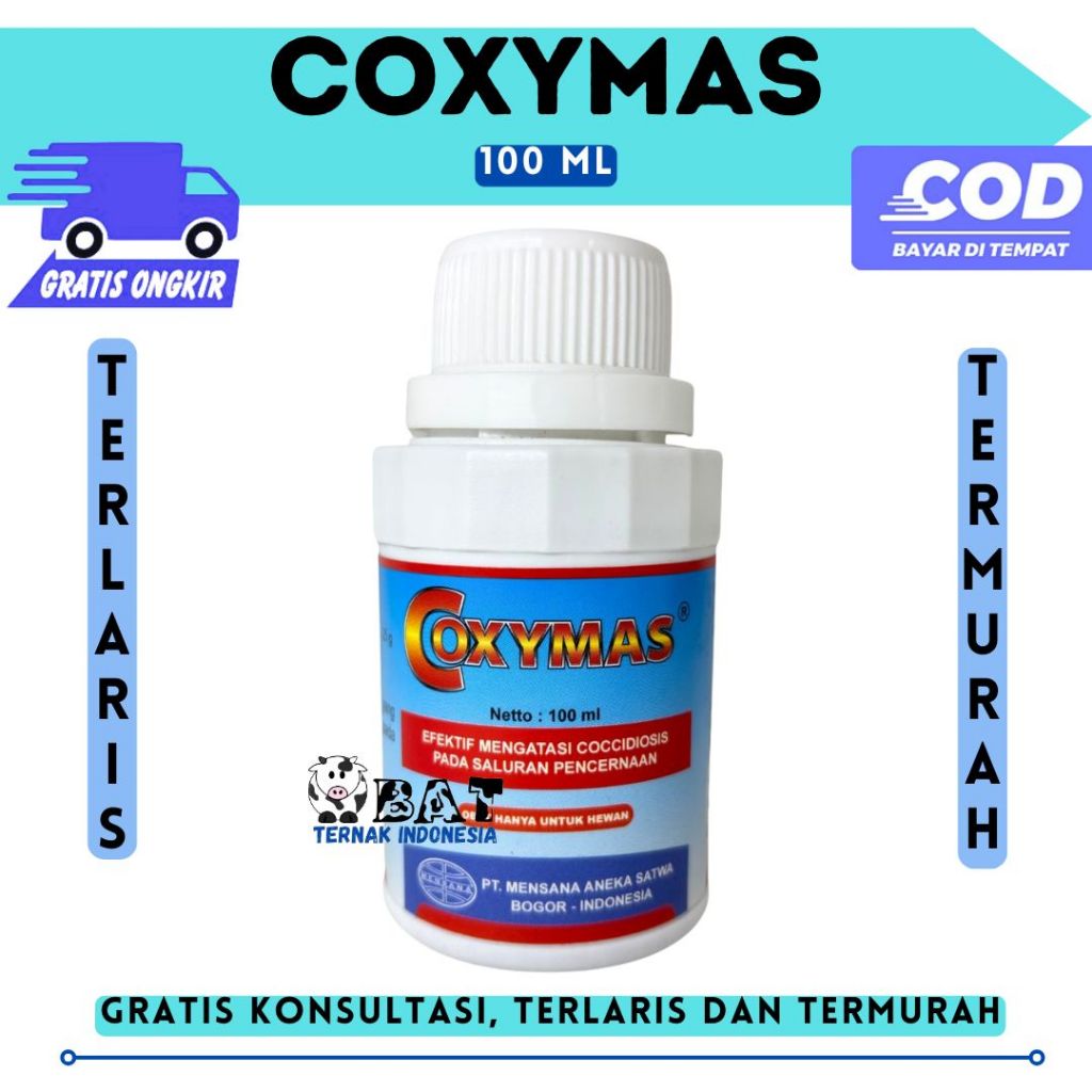 COXYMAS 100ML - Obat Ayam Berak Darah Cocci Pencernaan Hewan Unggas Ayam Coccidiosis