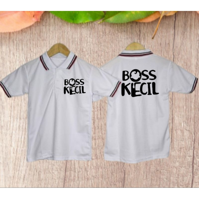 polotshrit anak boss kecil wangki anak cowo dan cewe atasan anak laki laki dan perempuan kaos kerah 