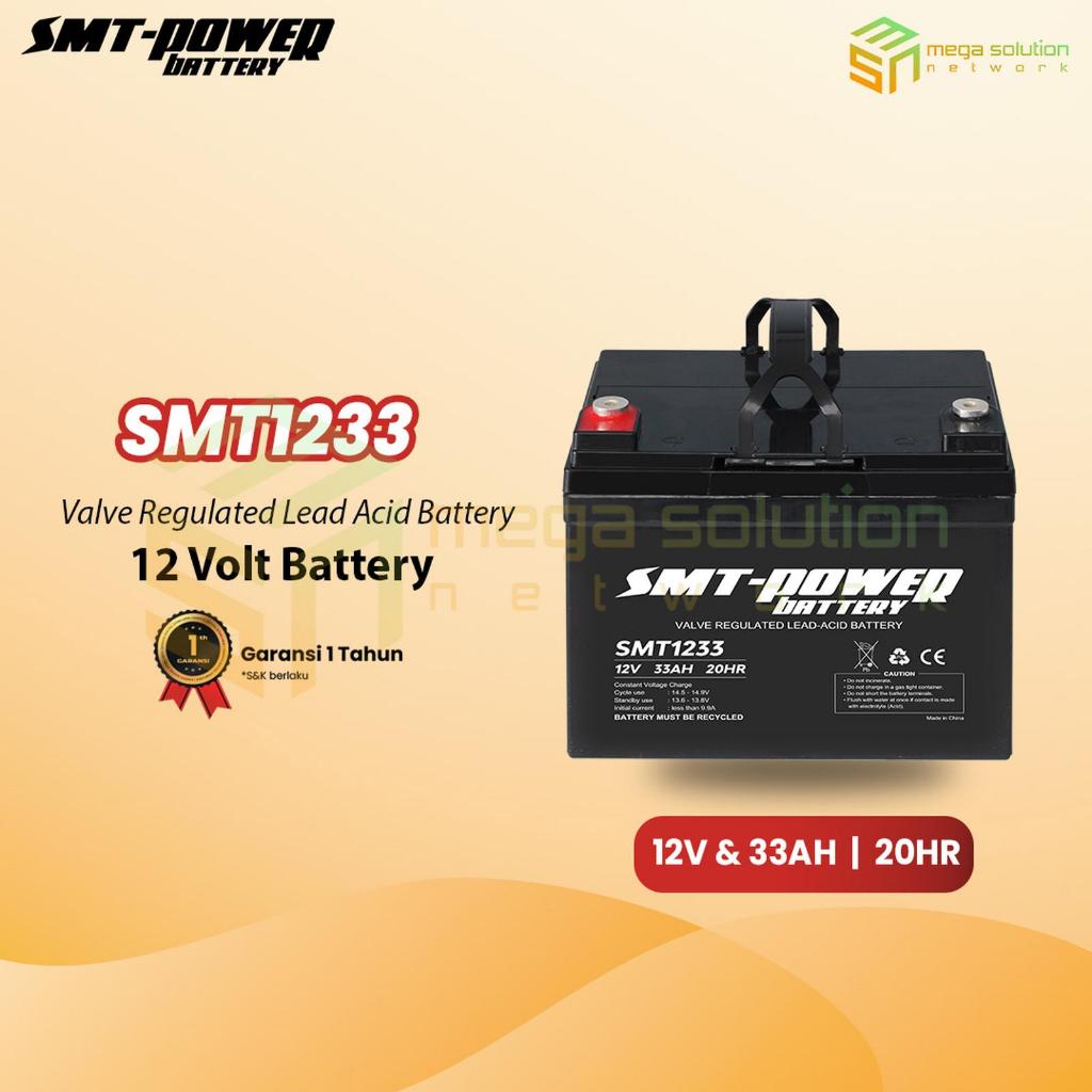 AKI KERING UPS SMT POWER 12V 33AH 20HR - BATTERY UPS VRLA SMT1233
