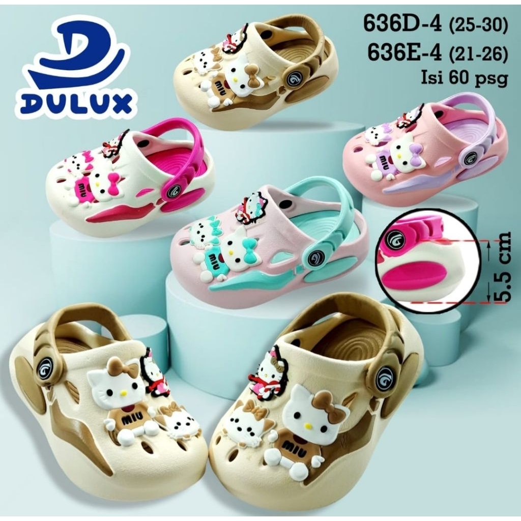 SANDAL ANAK PEREMPUAN DULUX 636-4, ( isi 6 pasang).HARGA GROSIR