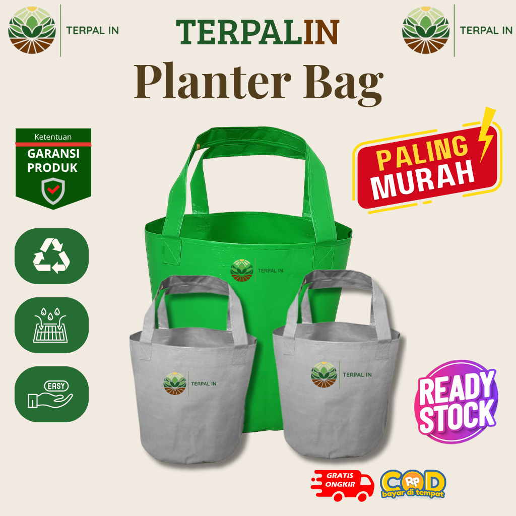 Terpal_in - Planter Bag Hijau Tebal | Pot Tanaman | Fruit Plan - Terpal_in