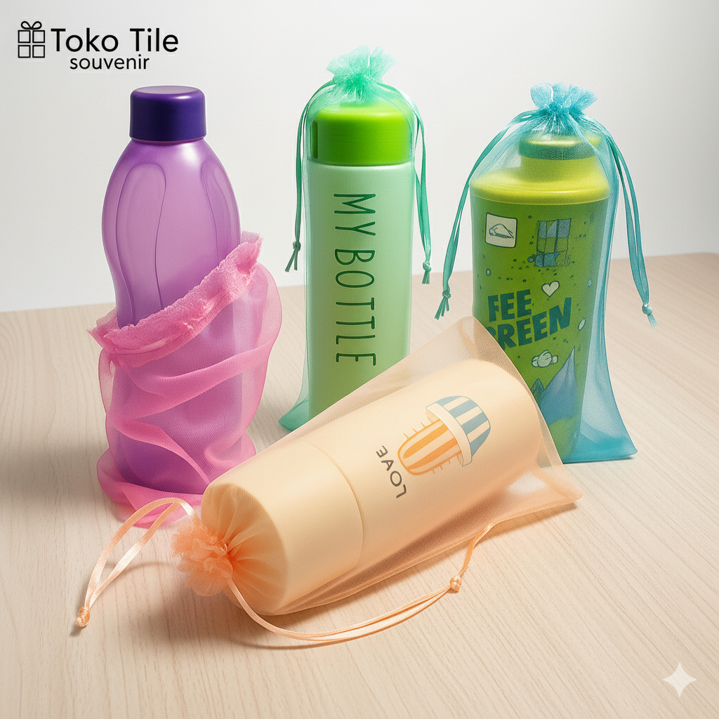 Kantong Tas Sarung Tile Souvenir Botol 500ml