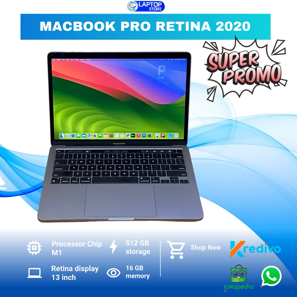 Macbook pro Retina 2020 Chip M1 Ram 16gb ssd 512gb