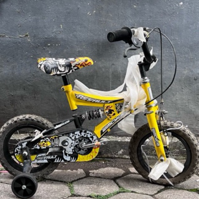 Sepeda Anak BMX 12 Inch Wimcycle Assault (Original Wimcycle) Ban Pompa Free Bel
