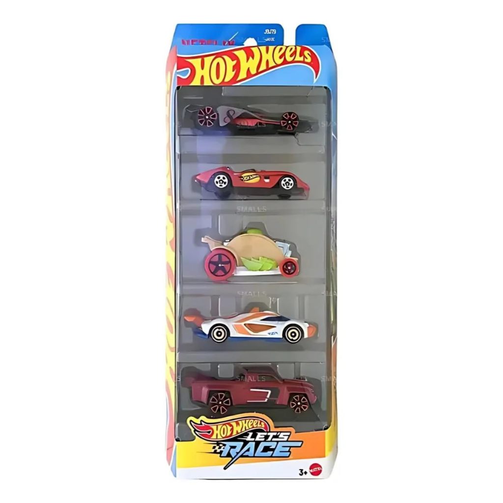 Paket Mobil Hot Wheels 2025 Let's Race isi 5 (Bad to The Blade, Glory Chaser, Car De Asada, Mach Spe
