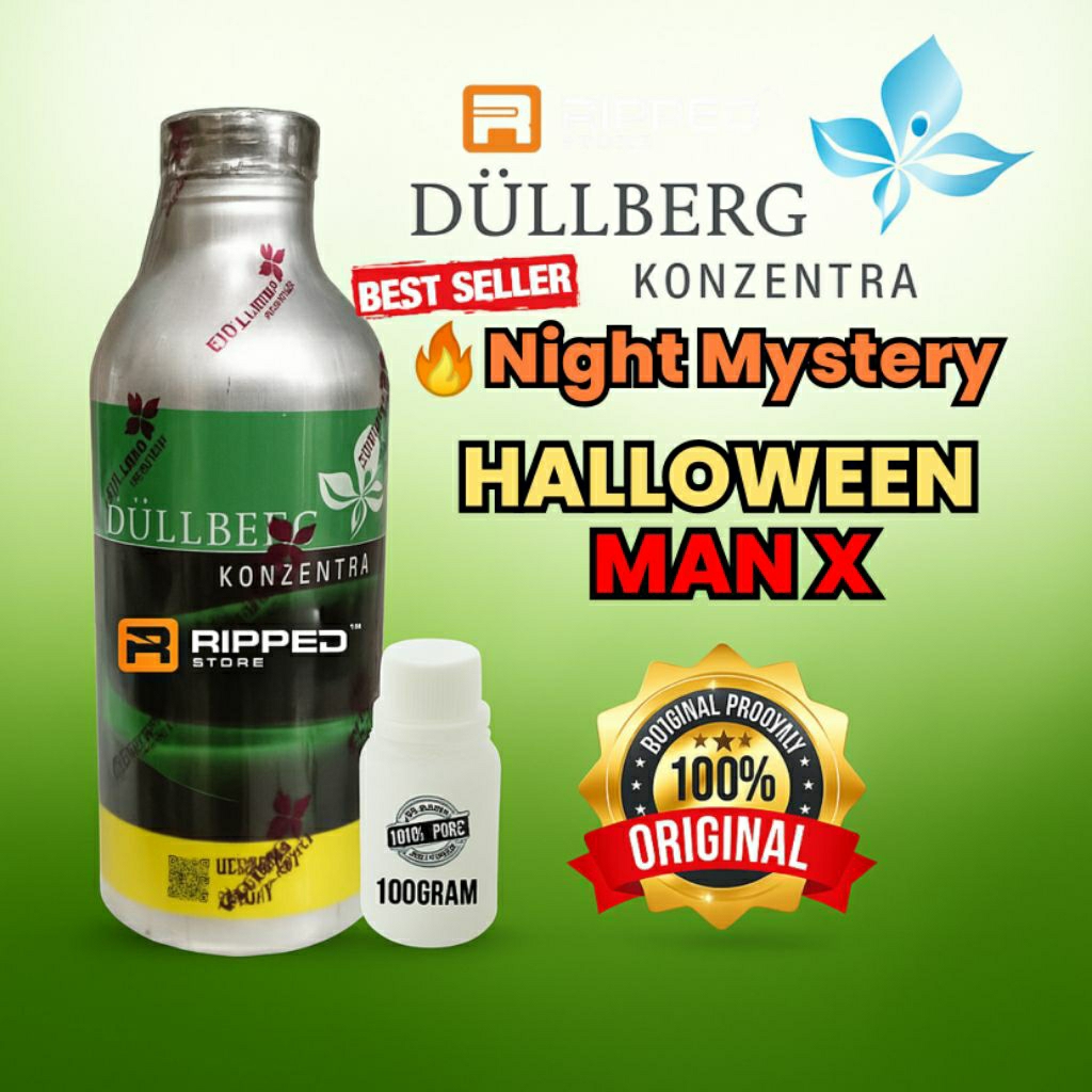 100ML BIBIT PARFUM MURNI NIGHT MYSTERY HALLOWEEN MAN X BY DULLBERG ORIGINAL