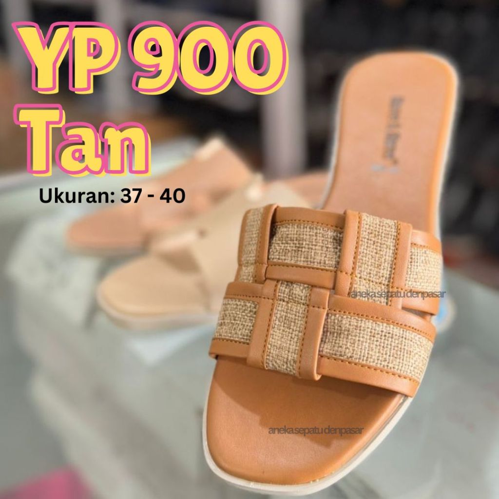 Sandal Flat Harian Wanita Rullief
