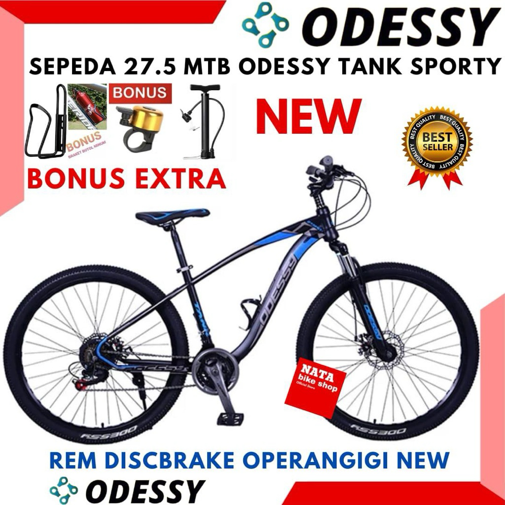 Sepeda Gunung 27.5 MTB Odessy Tank Terbaru Rem Discbrake