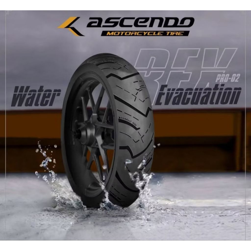 BAN TUBELESS MOTOR TEKNOLOGI KOREA- ASCENDO RING 14 & RING 17