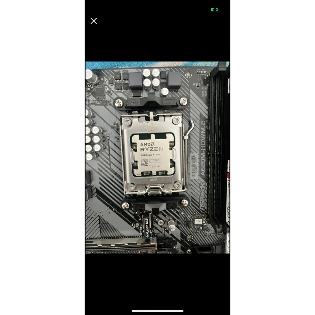 paketan processor ryzen 5 7500f mobo asrock a620m ram kingston fury 16gb ddr5 plus aio cooler