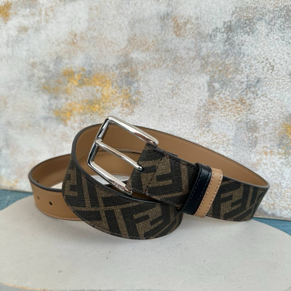 FENDI FF MONOGRAM BELT 3.5 CM