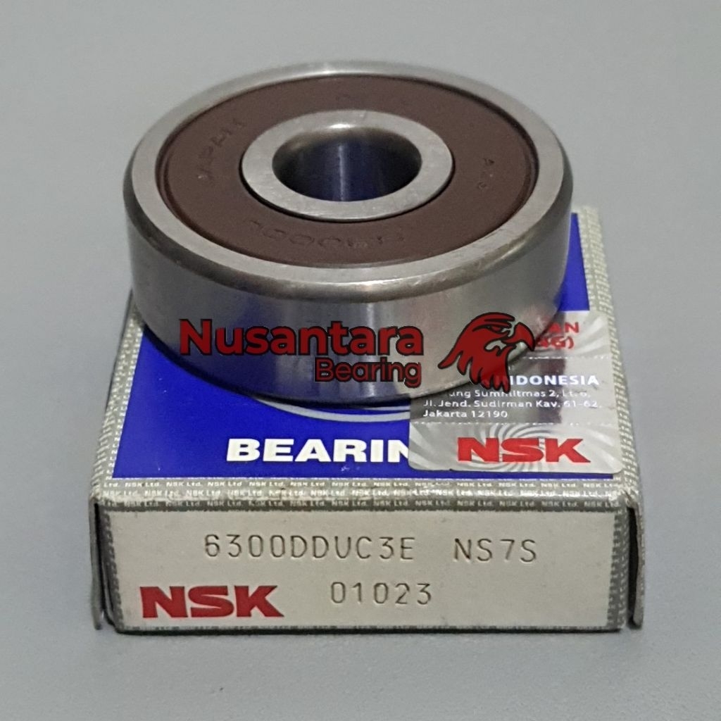 6300 DDU BEARING 6300 2RS C3 TUTUP KARET MERK NSK ORIGINAL