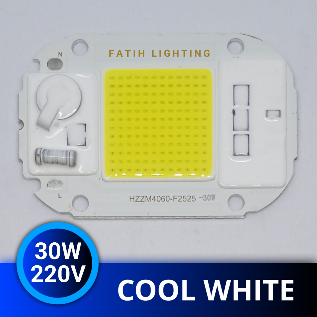 [Bisa COD] Sparepart Lampu Sorot LED 30 Watt 220 Volt AC Tipe 6040 Warna Cool White/Putih