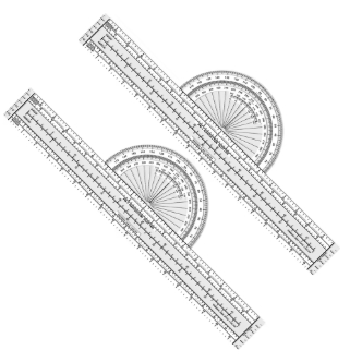 A22I 2 Pcs Plotter Plotting Tool Aviation Plotter Charts Air Navigation Plotter Pilot Accessories fo