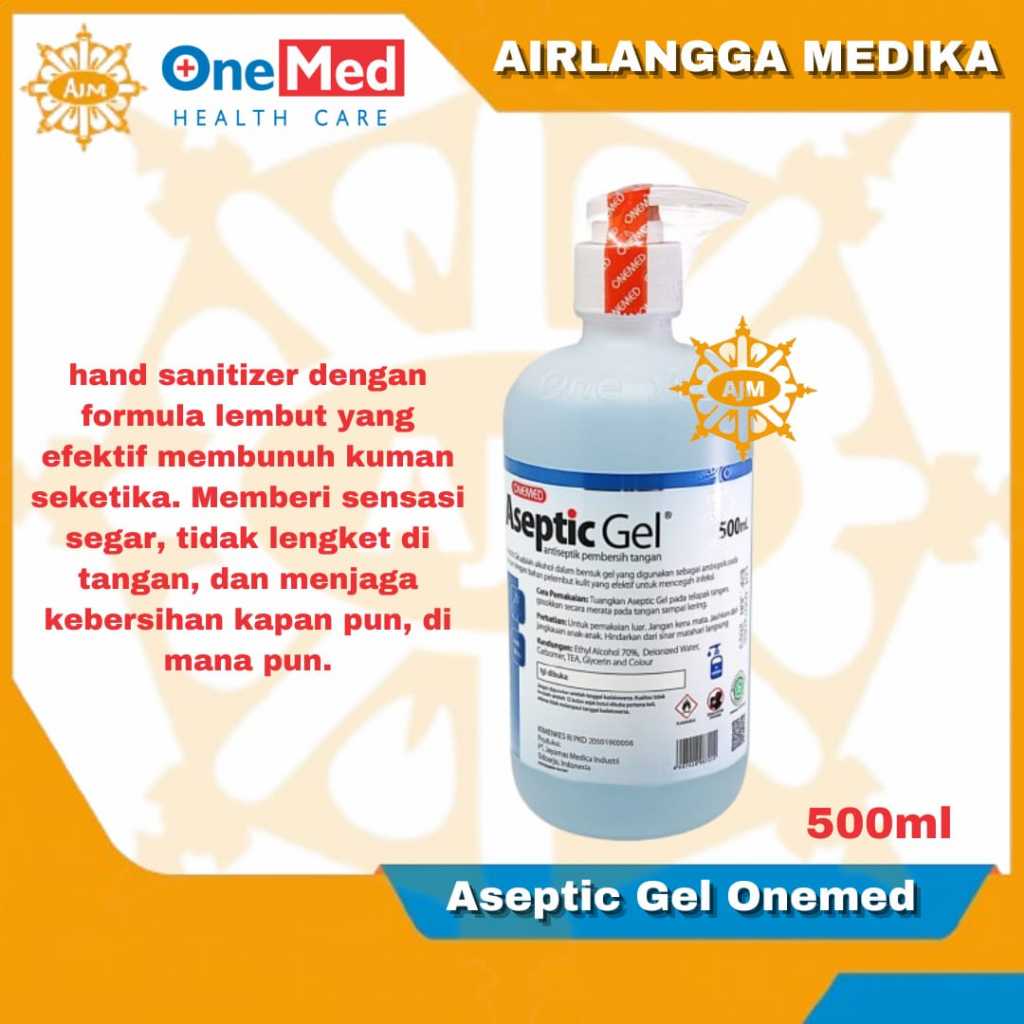 Aseptik Gel Onemed Hand Sanitizer 500ml refil