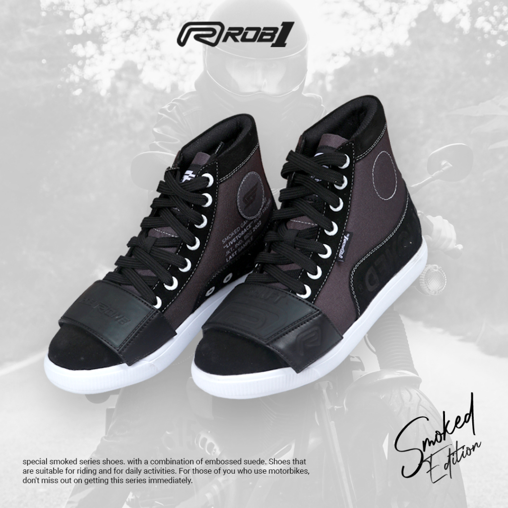 ROB1 Sepatu Sneaker Edisi Smoked Black