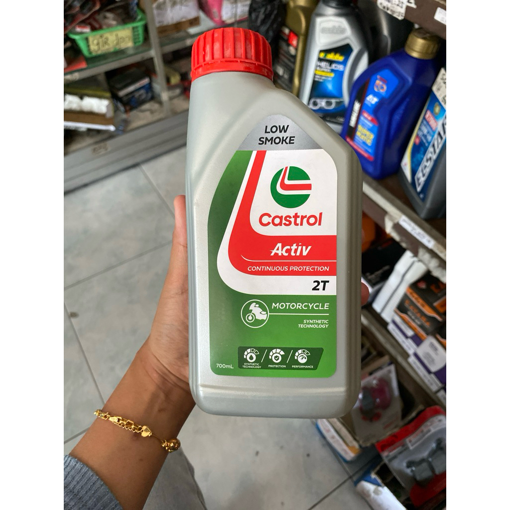 Castrol 2T Low Smoke | Oli Samping Castrol 2T Low Smoke 700ml (Asli 100%)